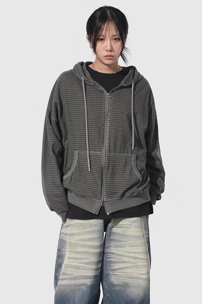Vintage Stripe HD Zip Up [4color]