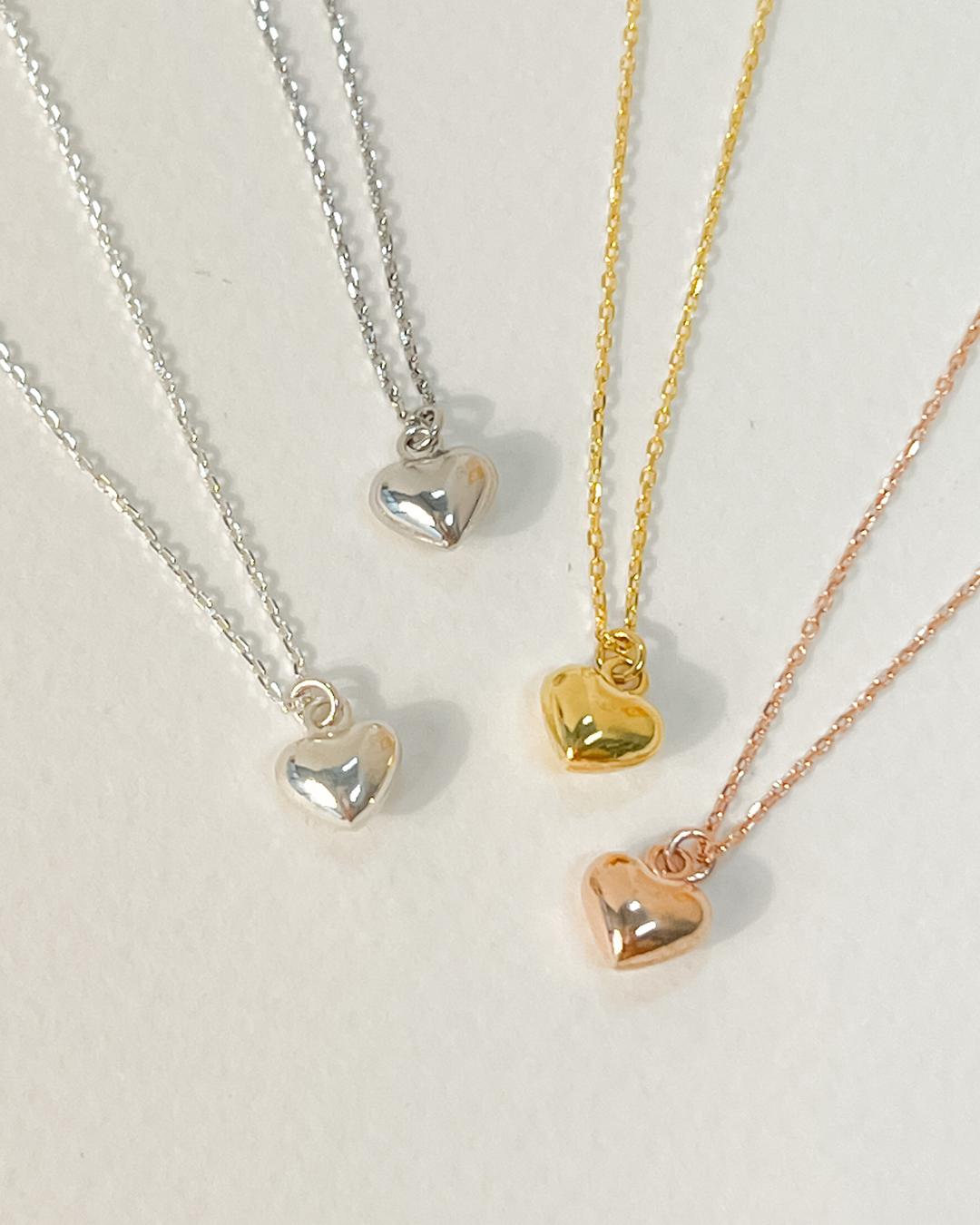 실버925 🤍듀이 미니 통통 하트 0.6 데일리 목걸이 02