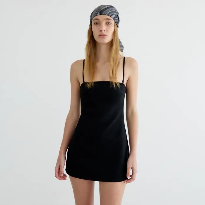 [사은품] [2차] Ribbed Onepeice Swimsuit (Black, White)
