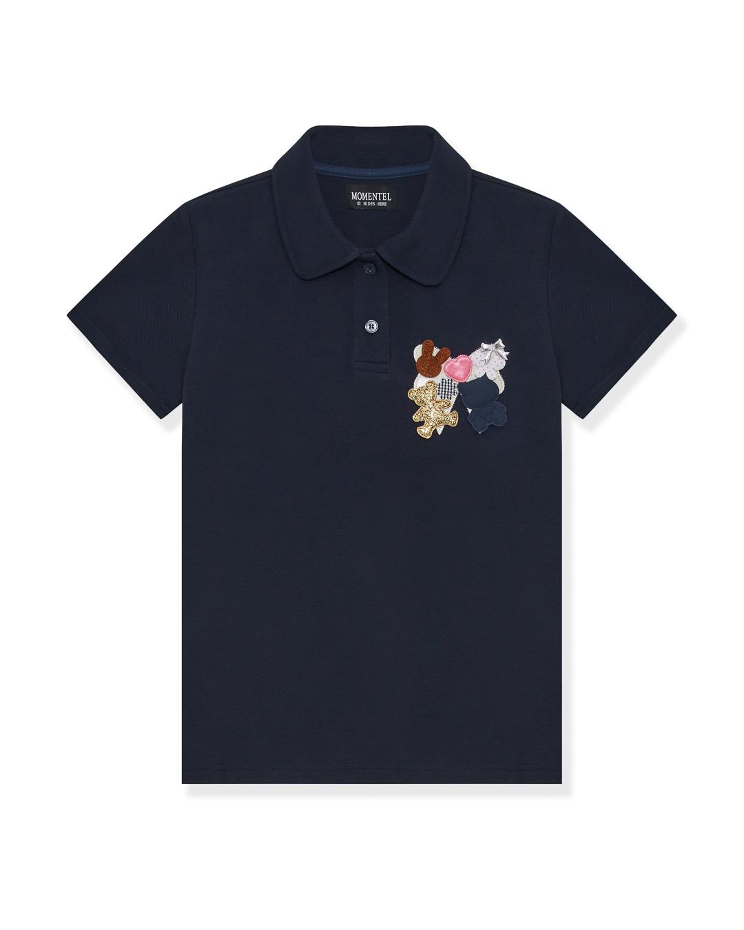 Ribbon Velcro Tee (Navy)