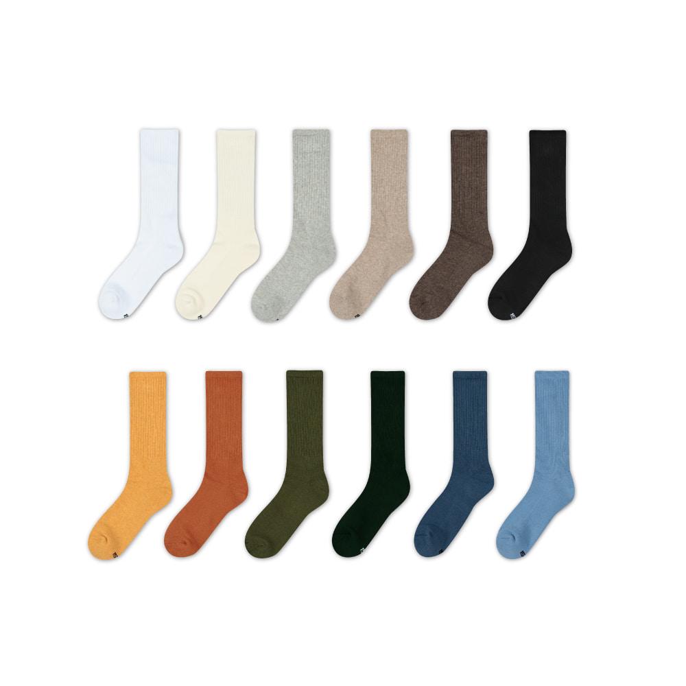 [4PACK] 1507 유니섹스 컬러 애슬레틱 삭스 - 컬러 선택형