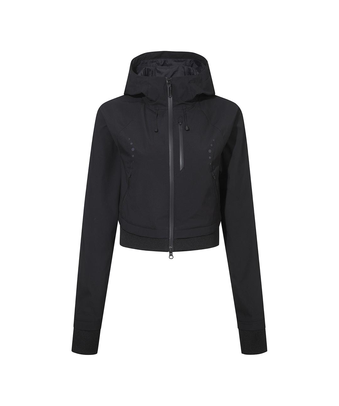OJOS X DESCENTE Crop Hard Shell Jacket / Black