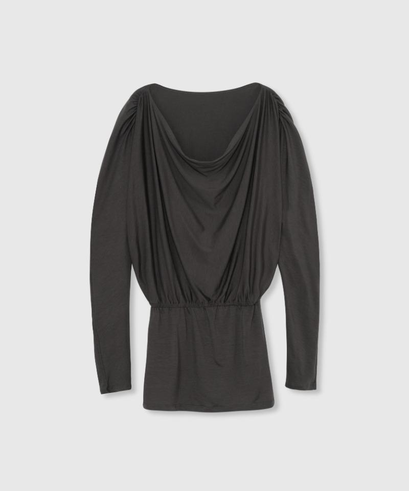 Tender back dress (Charcoal)