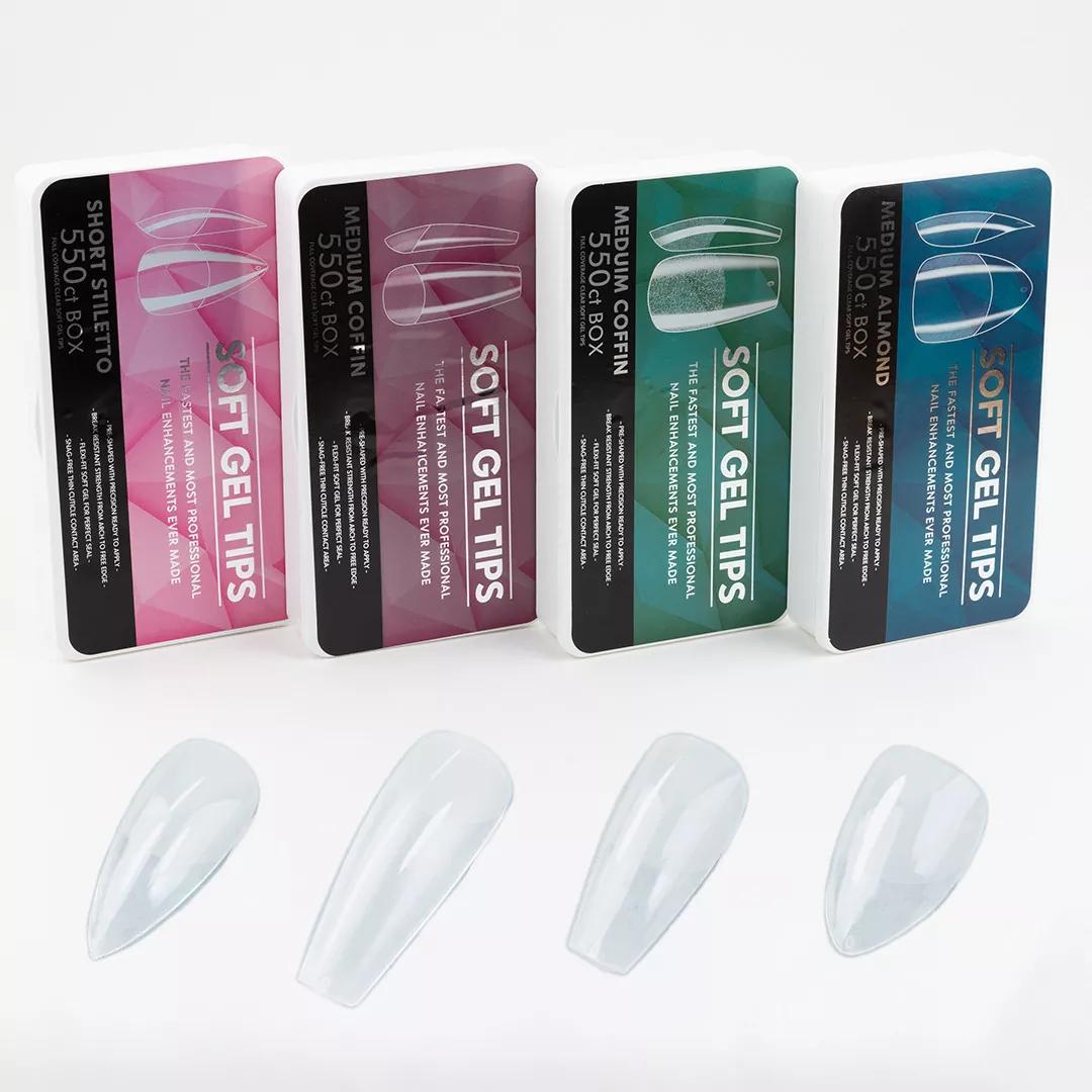 [사라센] 소프트 클리어 에칭 팁 4종 {1팩 당 총 약 500 개입}