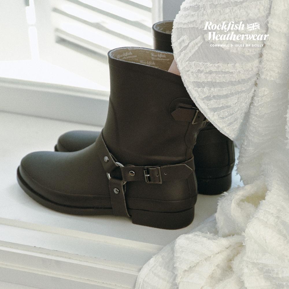 HARNESS WELLINGTON BOOTS MIDDLE - 2color