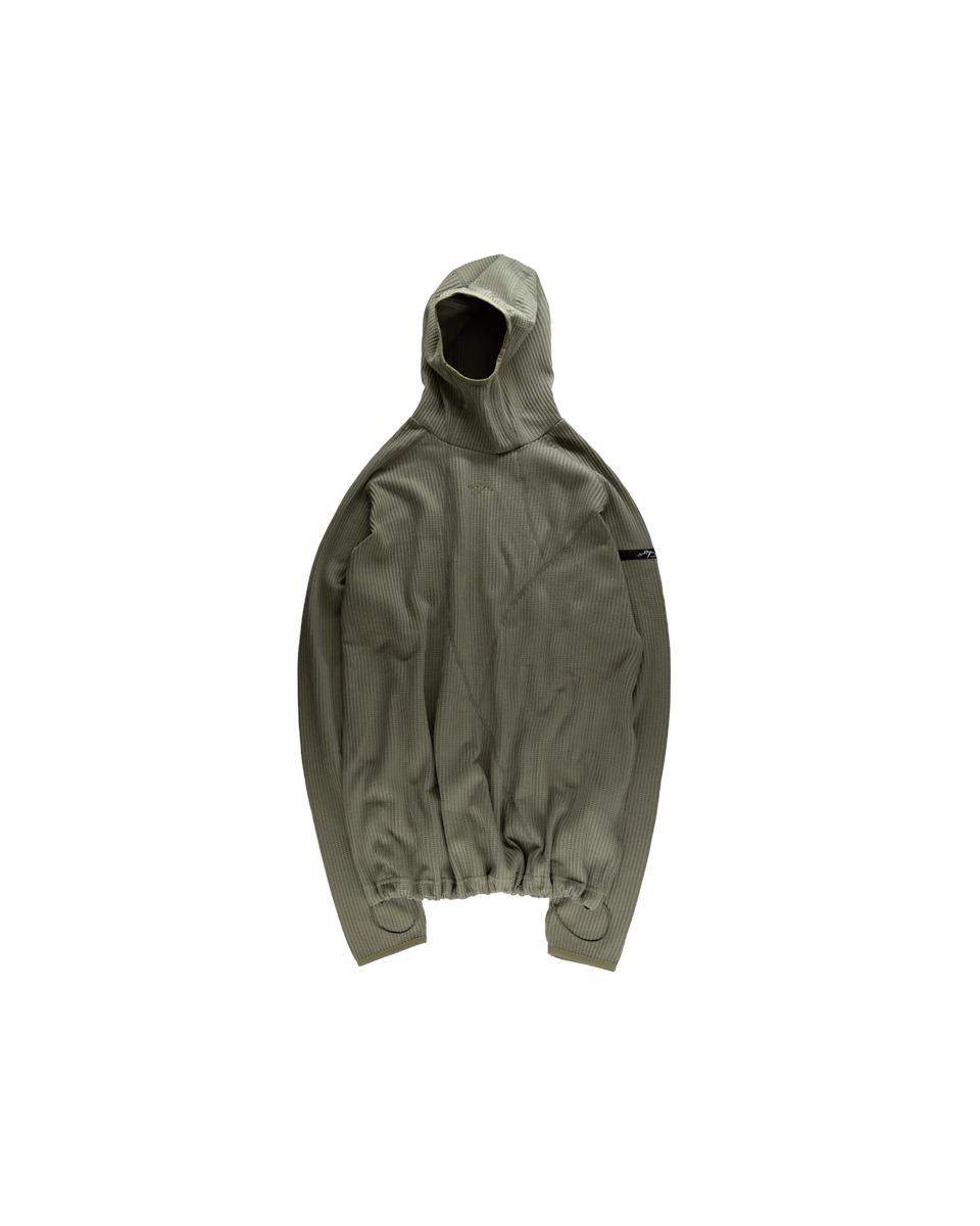 Waffle Warmer Hoodie_Khaki