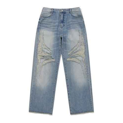 Destroyed Wide Jeans