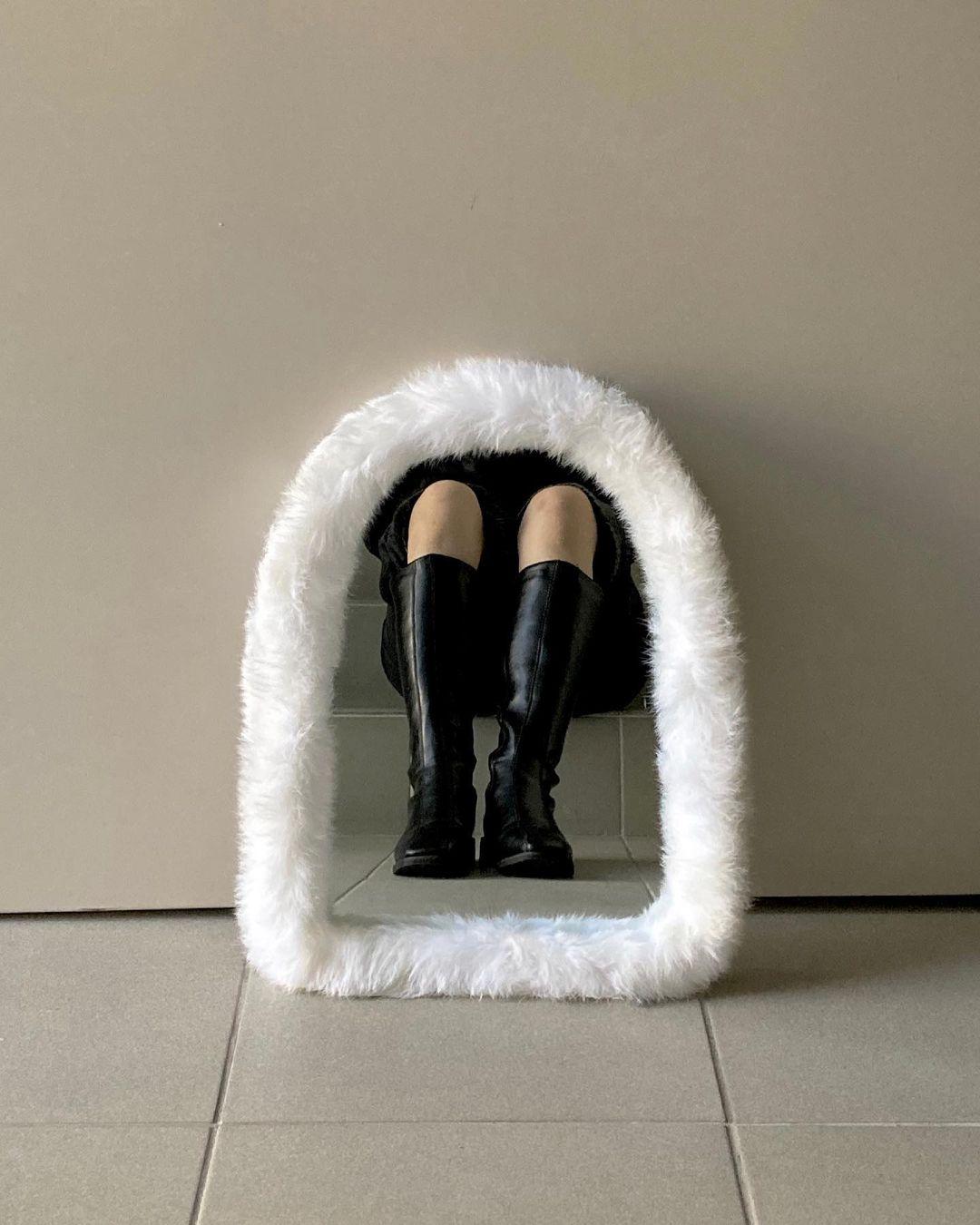 DADAHAUS | Fur Frame Arched Mirror