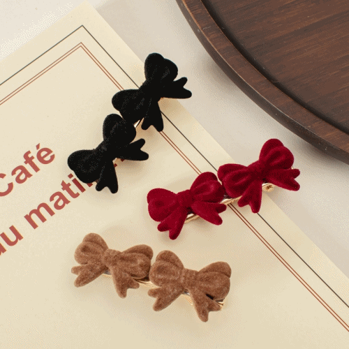 앞머리집게핀 잔머리핀 리본 하트 특이한 헤어고정 옆 작은