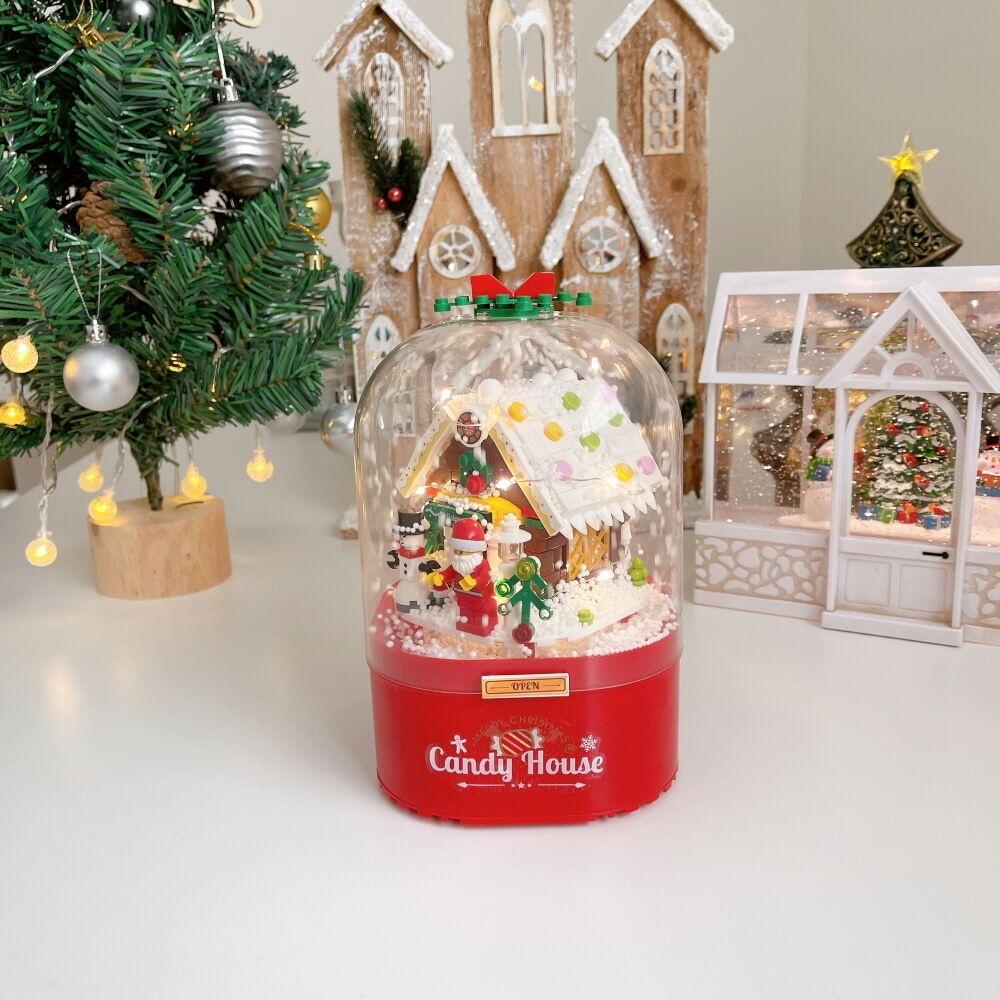 눈내리는 하우스 오르골 레고 블럭 DIY 조립