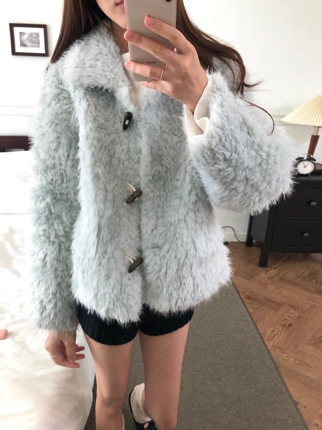 딥체리 [고퀄/부들부들] 헤븐 카라 퍼자켓 (3color)