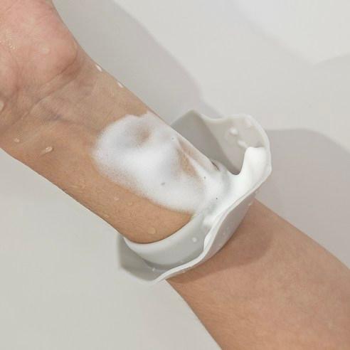 문곰문곰 세안 손목밴드 물흐름 방지 실리콘 밴드, 그레이, 1개 - 세안밴드 | 쿠팡