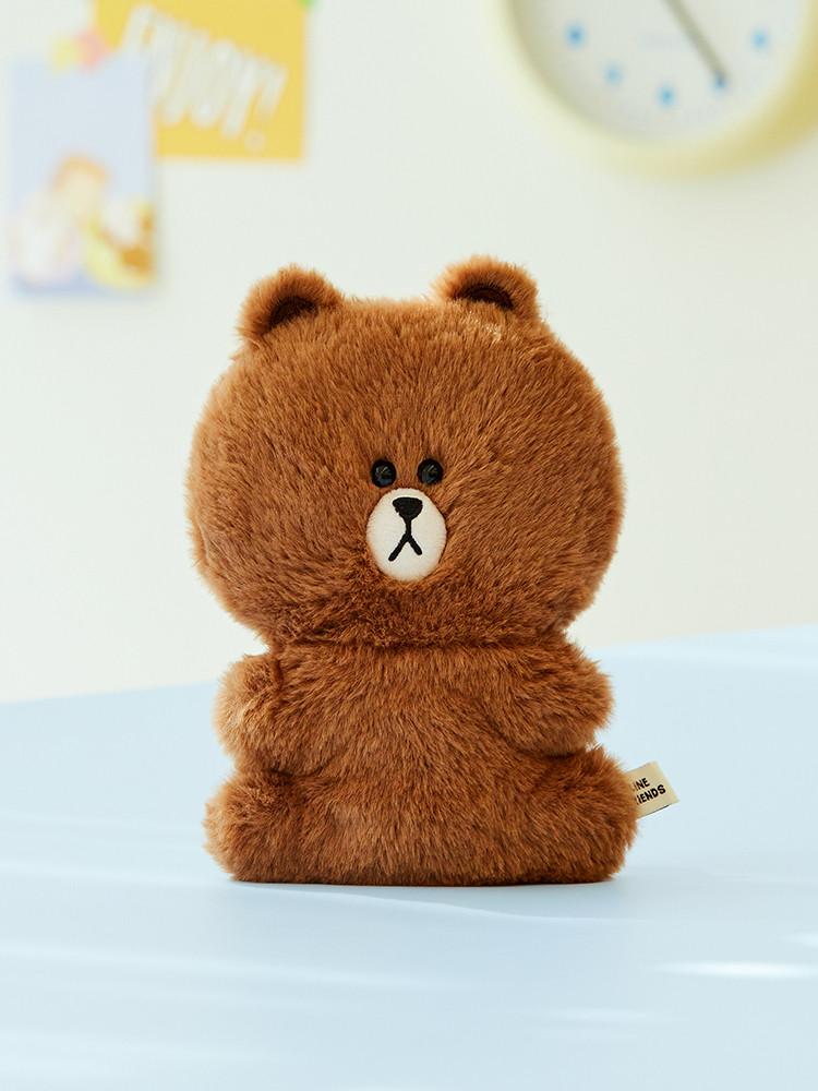 라인프렌즈 브라운 플랫퍼 인형