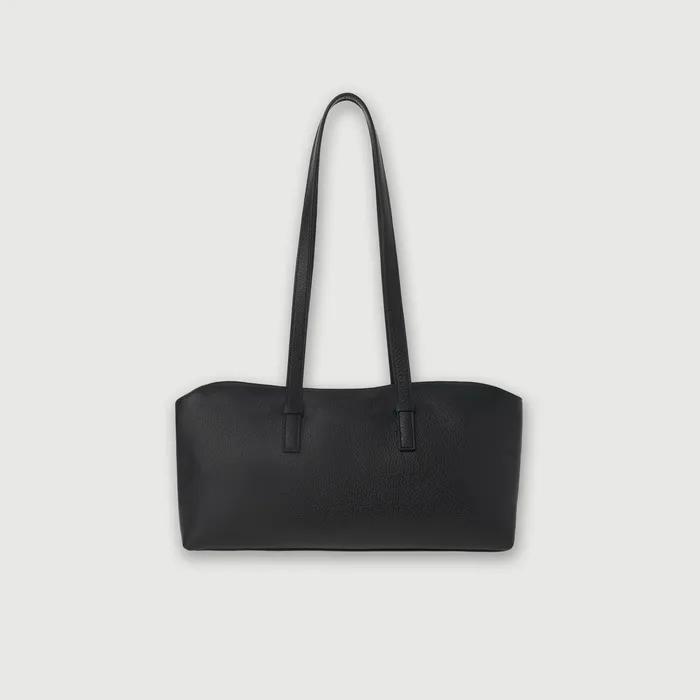 Pound Leather Shoulder Bag (Black)