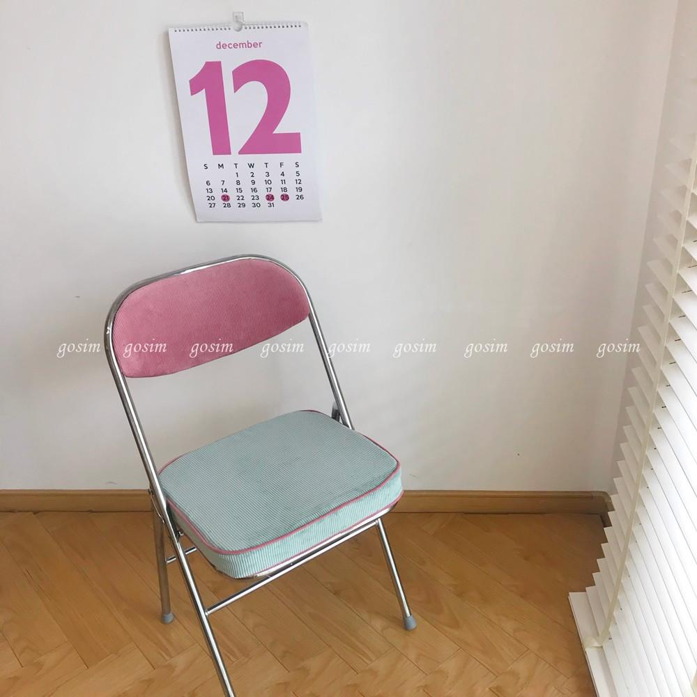 인테리어 코듀로이 벨벳 의자 빈티지 푹신한 디자인 접이식 12종