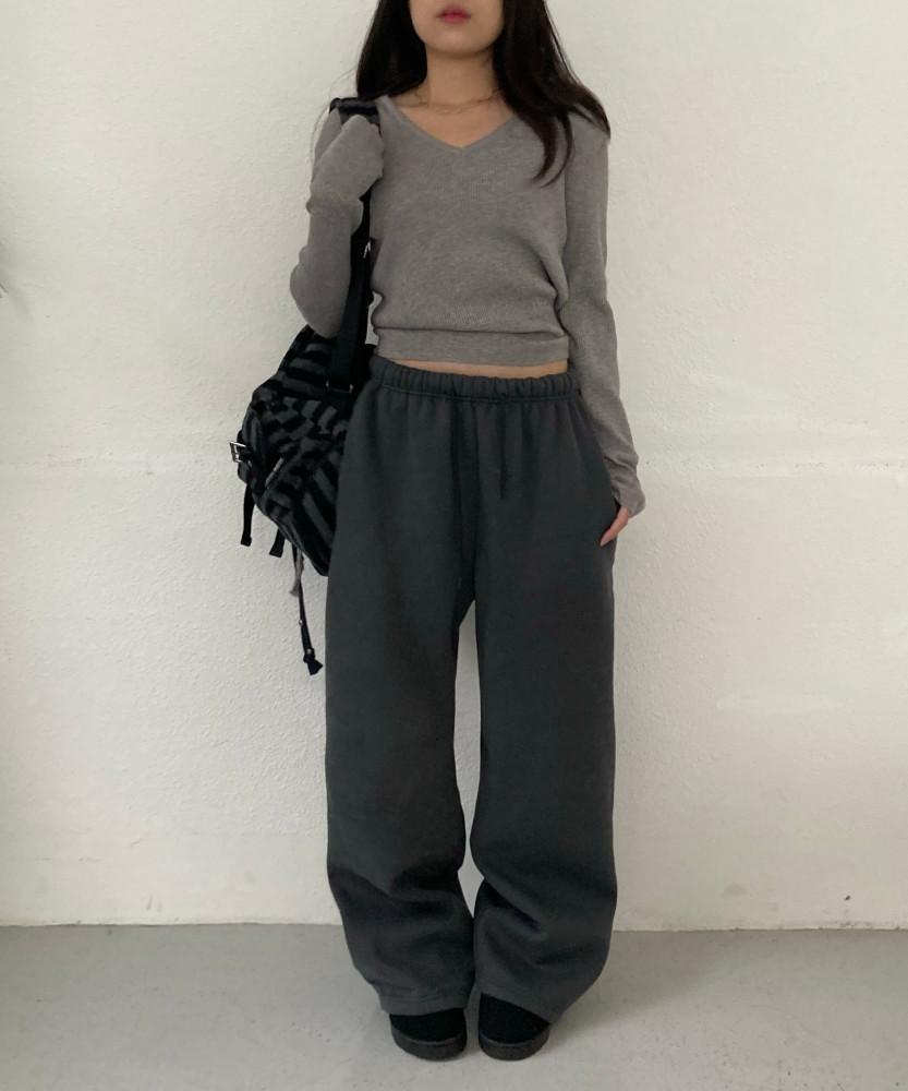 (숏/롱) 미코 코튼 밴딩 팬츠(양기모)(6color)