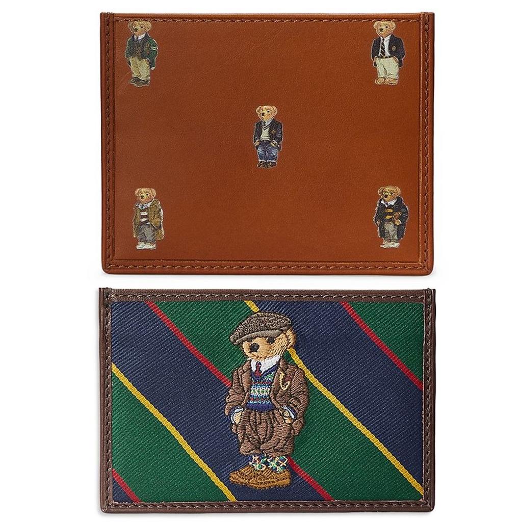 [HOT딜] 폴로 랄프로렌 남녀공용 가죽 폴로 베어 카드 케이스 지갑 Leather Polo Bear Card Case