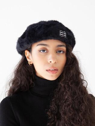 Boina_Black_앙고라 베레모