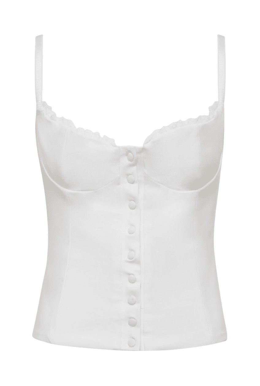 Caroline Corset in White