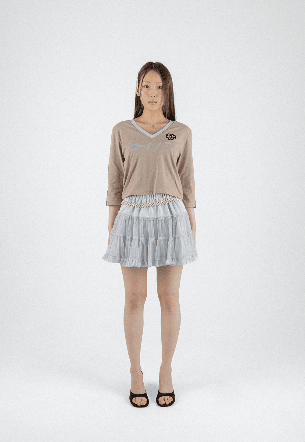 SHAKIRI VINTAGE SOCCER TOP _BROWN