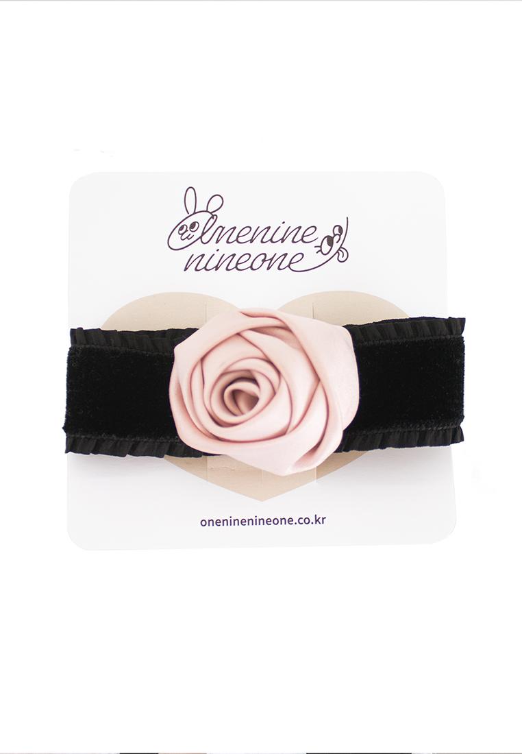 [TEETH] ROSE RIBBON COSAGE HAIR CLIP