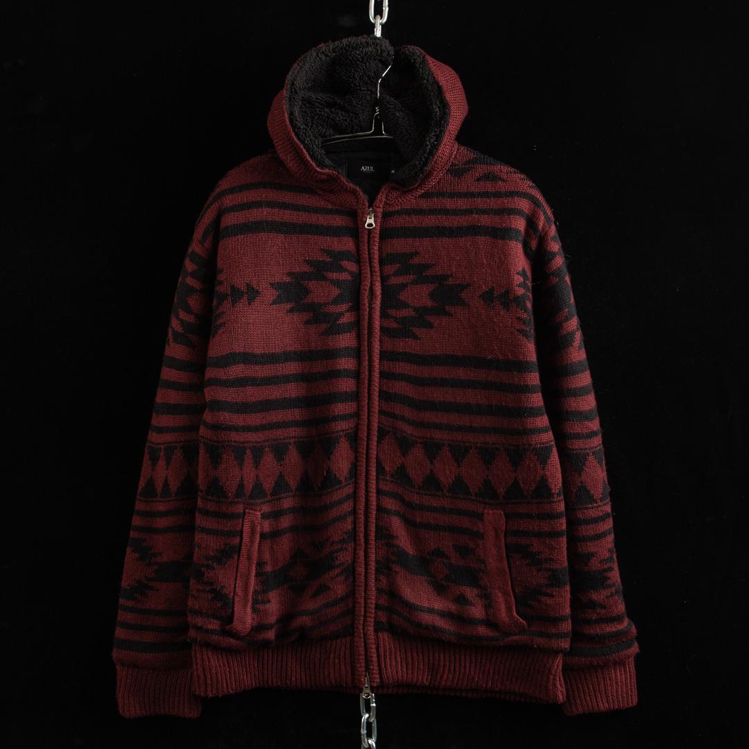 Shearling Hoodie Zip Cardigan 0413 W