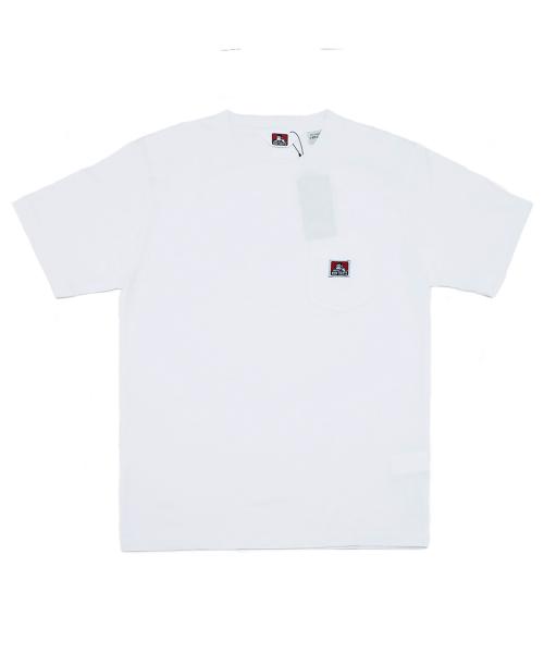 화이트라벨 오버핏 백 로고 포켓 빅 티셔츠 [화이트]