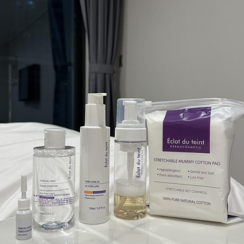 에끌라뒤땅 머미팩Set (루핀겔150ml+믹싱토너195ml+거품용기+머미패드200매)