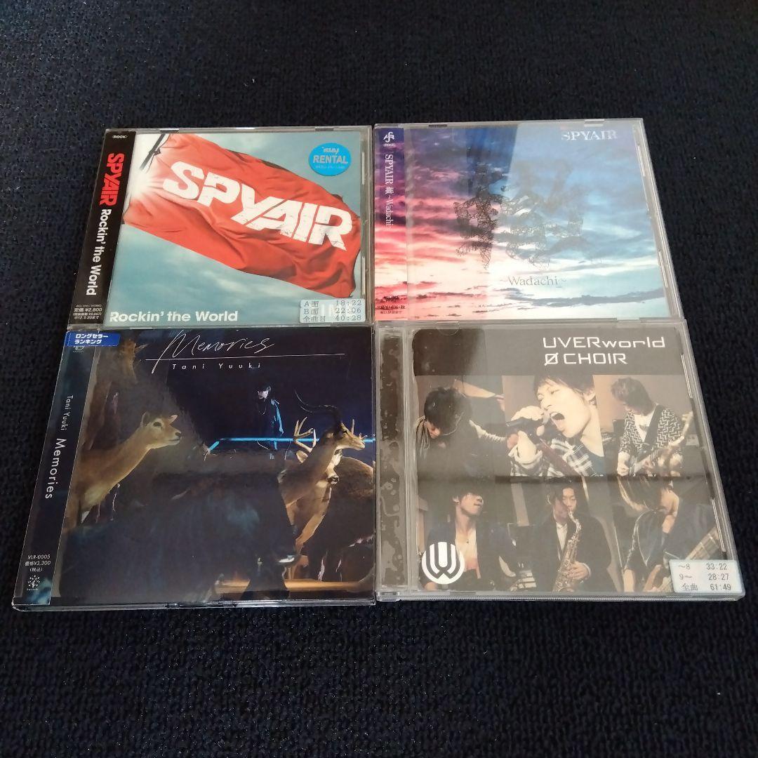 SPYAIR(생약명)Tani Yuuki(생약명)UVERworld 렌탈업4매세트