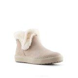 쿠거 더피 토끼털 스웨이드 앵클 부츠-머쉬룸