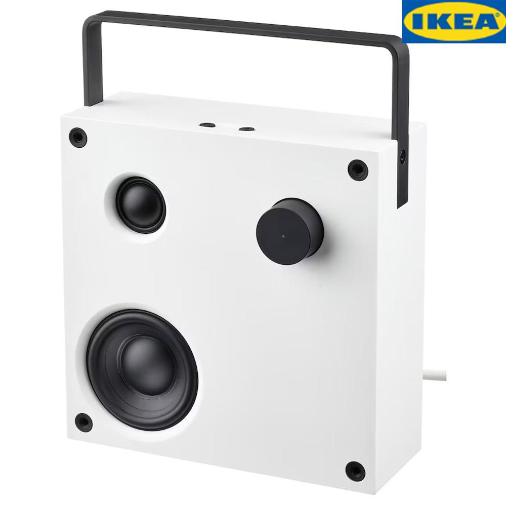 이케아 VAPPEBY 바페뷔 블루투스 스피커, 화이트/3세대, 20x20 cm 605.173.83