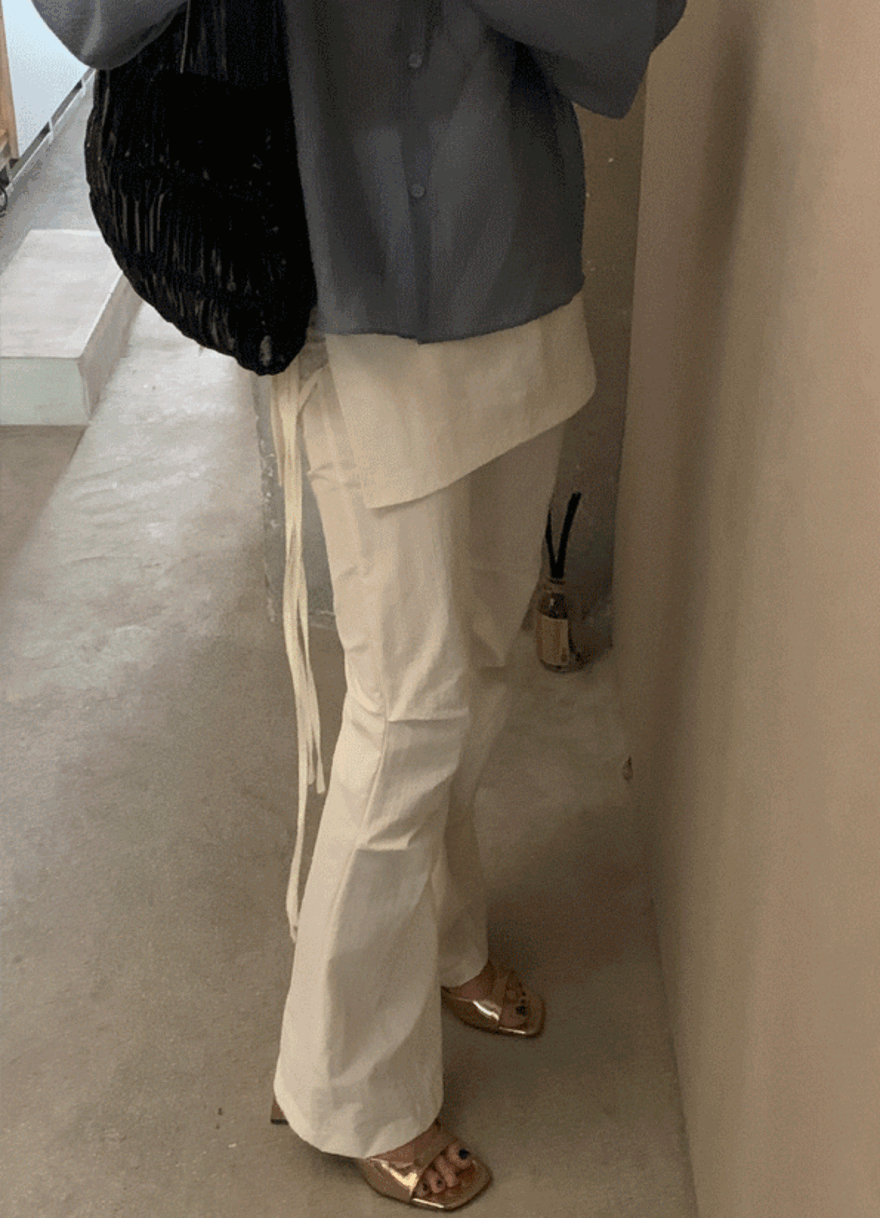 [모델소장/치마바지] 레이어드 부츠컷 팬츠 (2colors)