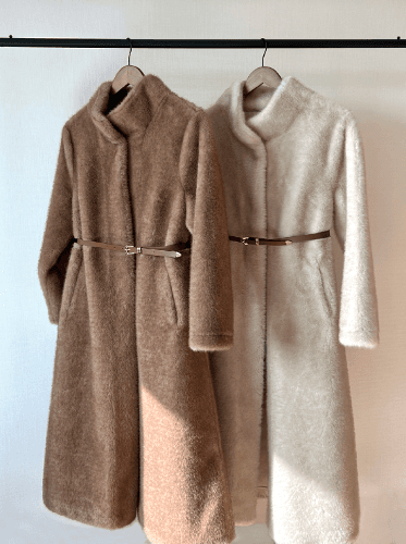 벨트밍크퍼 코트 (벨트포함)