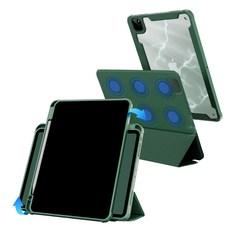 투에이비 아이패드 프로 4세대 11/ 6세대 12.9 360도 분리형 마그네틱 탈부착 펜슬 수납 충전 홀더 케이스