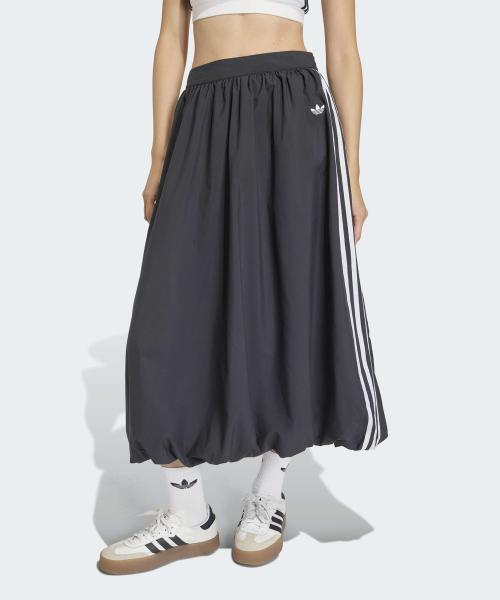 벌룬 롱 스커트 - 블랙 / KC8088