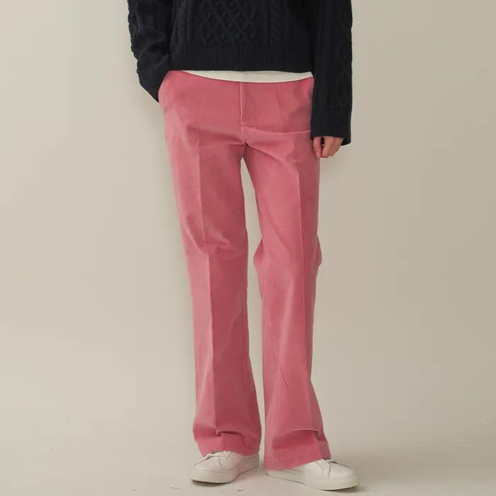 코듀로이 클래식 부츠컷 - Pink