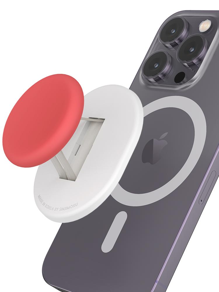 신지모루 당일출고🚛거치⭕맥세이프 그립 톡홀더 M-미니톡 한손거치 실리콘커버 거치형 핑거스트랩 아이폰 14 13 12 프로 맥스 S22 S21 울트라 플러스 투명 케이스