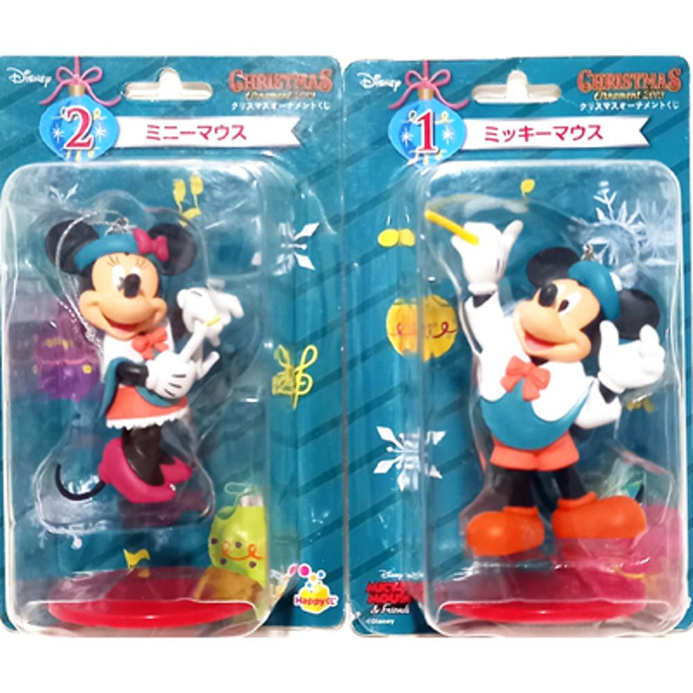 [정품] ﻿디즈니 해피쿠지 크리스마스 오너먼트 2019 미키마우스 미니마우스 세트 제일복권