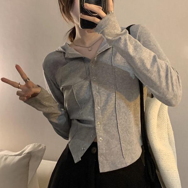 노미안 스냅 후드티