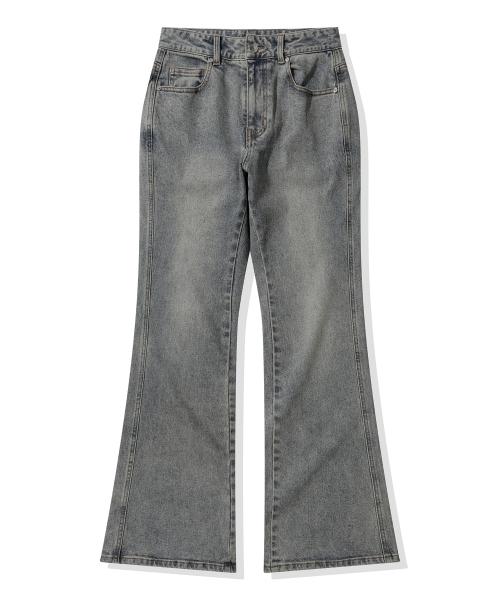 (우먼) 부츠컷 데님 팬츠_빈티지 블루