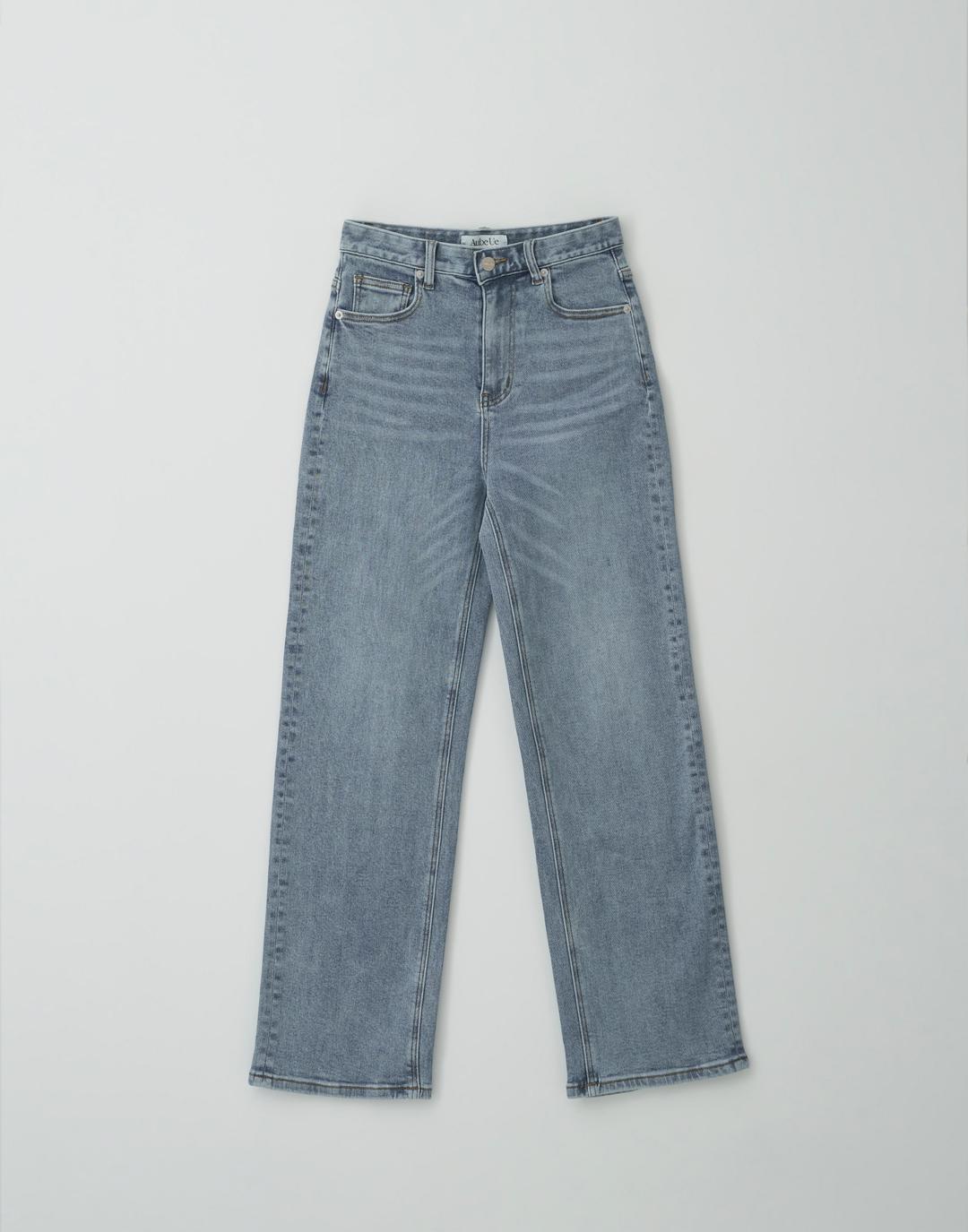 [오브유이] 뮤 스트레이트 데님 팬츠