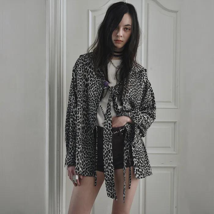 LEOPARD SAILOR BLOUSE