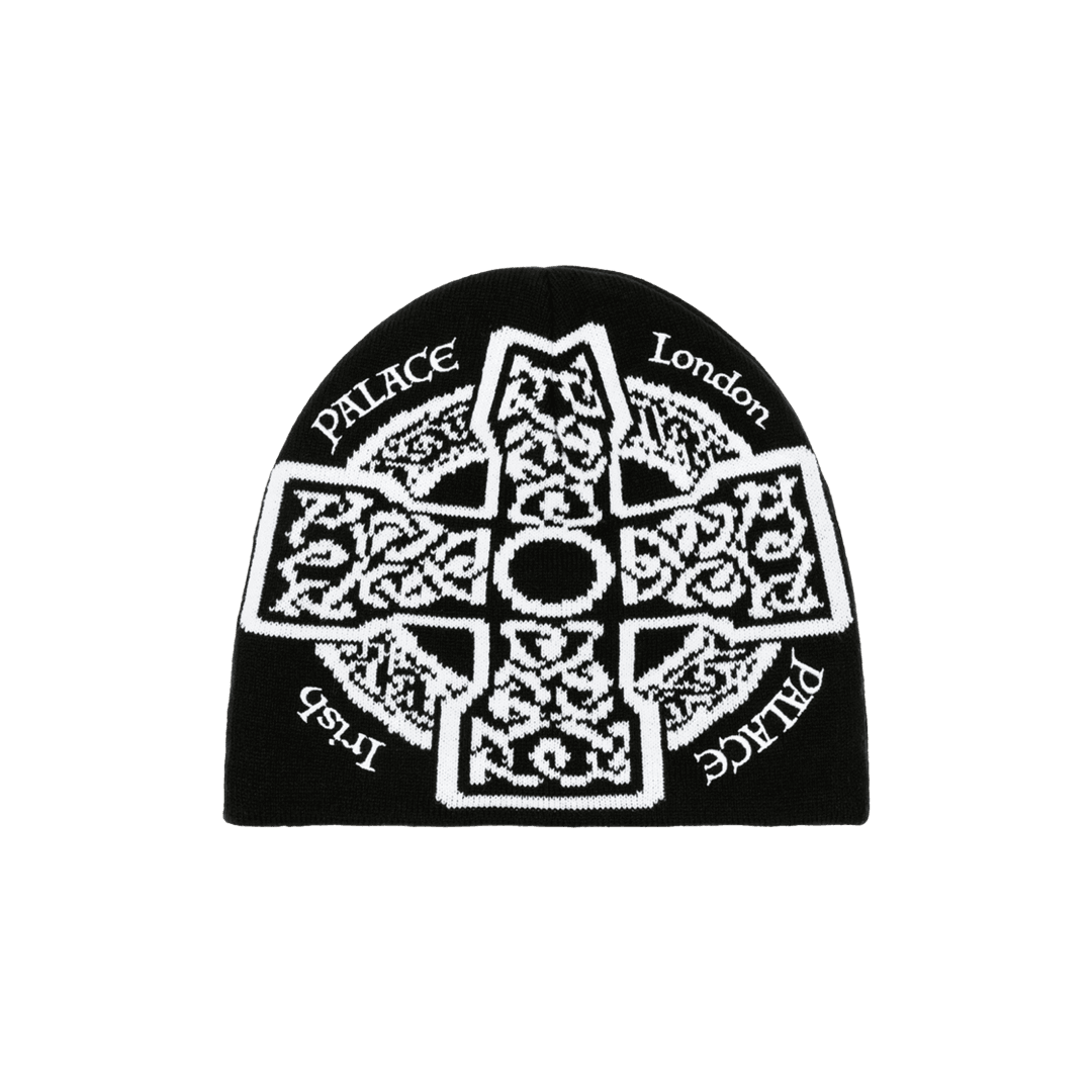 Palace Celtic Nein Cuff Beanie Black - 24FW