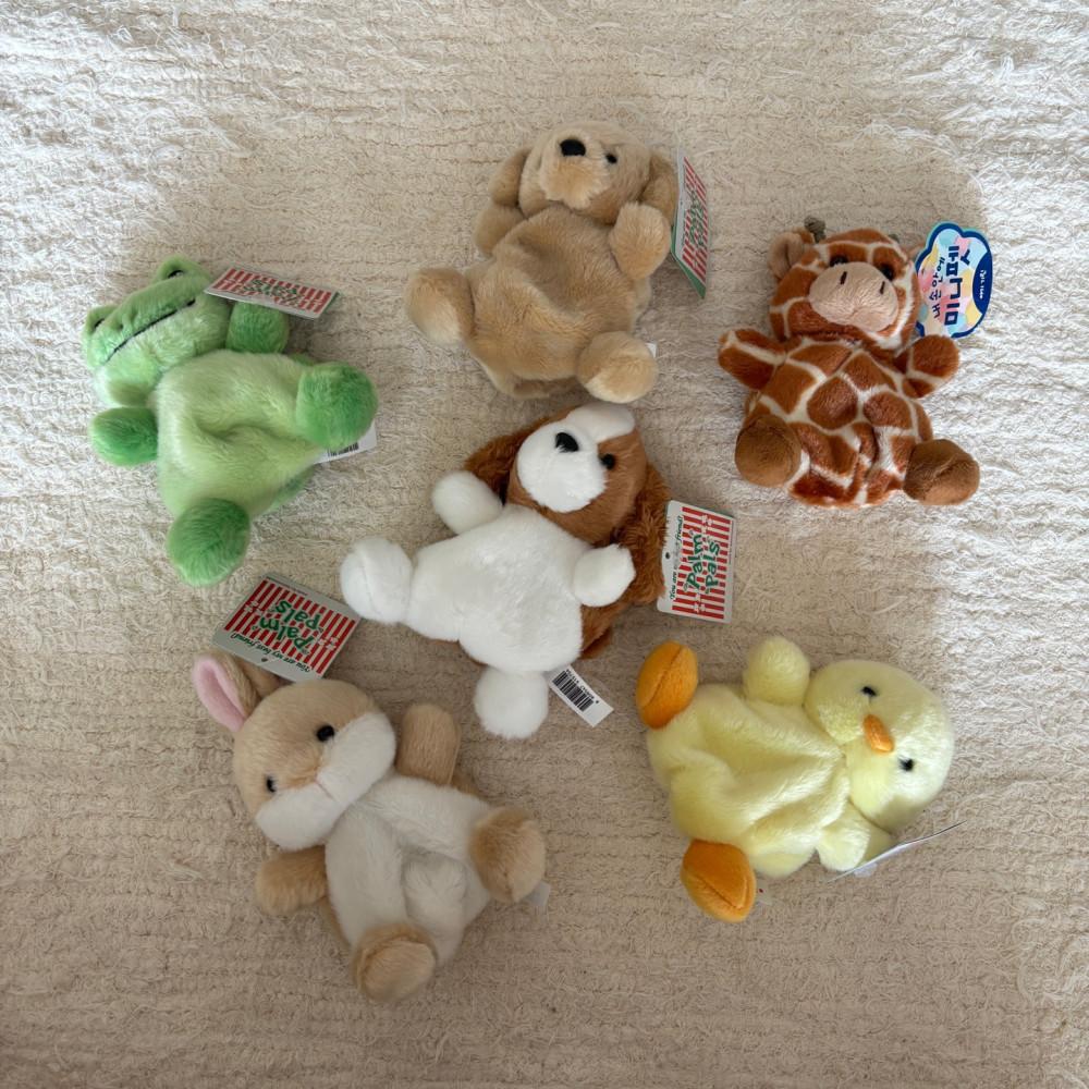 팜팔즈 촉감 애착 미니 동물 인형 오로라 월드 손인형