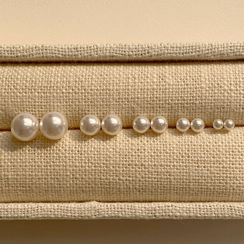 14k 진주귀걸이 스와로브스키 한복 혼주 귀걸이