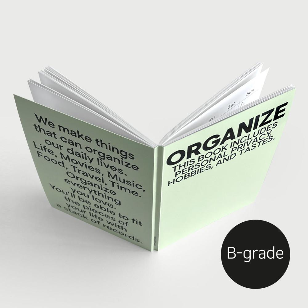 (B-grade) organize diary melon 만년 위클리 먼슬리 하프 6개월 다이어리 멜론