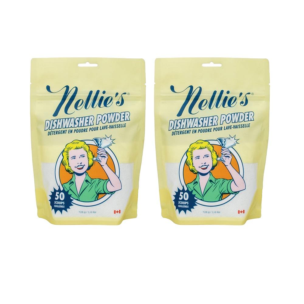 [넬리] 소다 자동 식기세척기 세제 파우치 (50회)  726g (MIT성분 불검출) X 2개