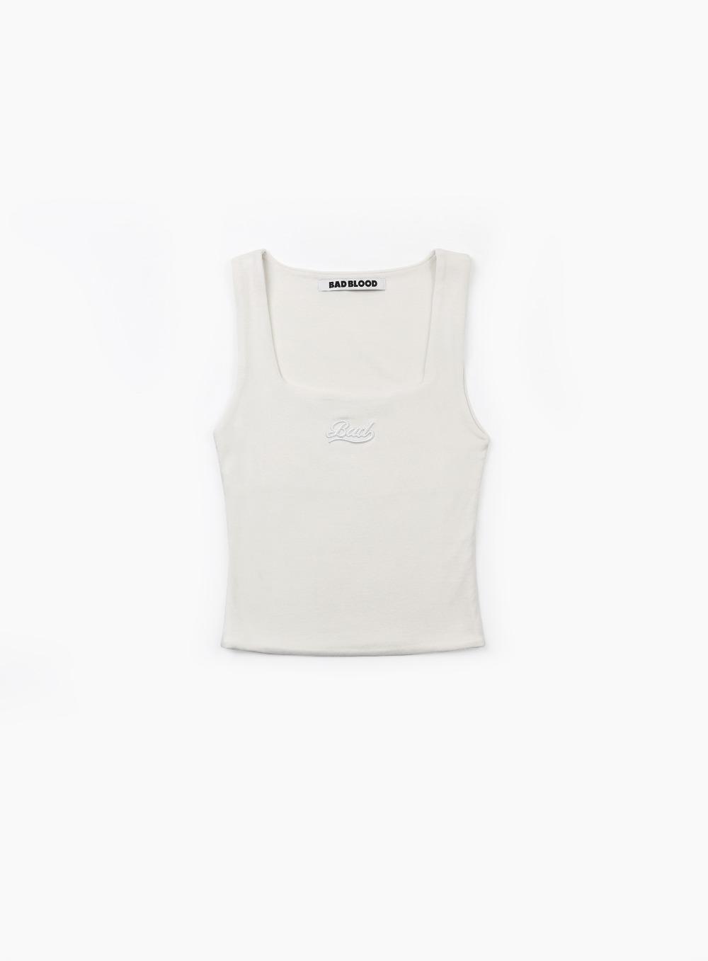 [w-tnk24-072] Beyond Soft Square Neck Tank - Cream