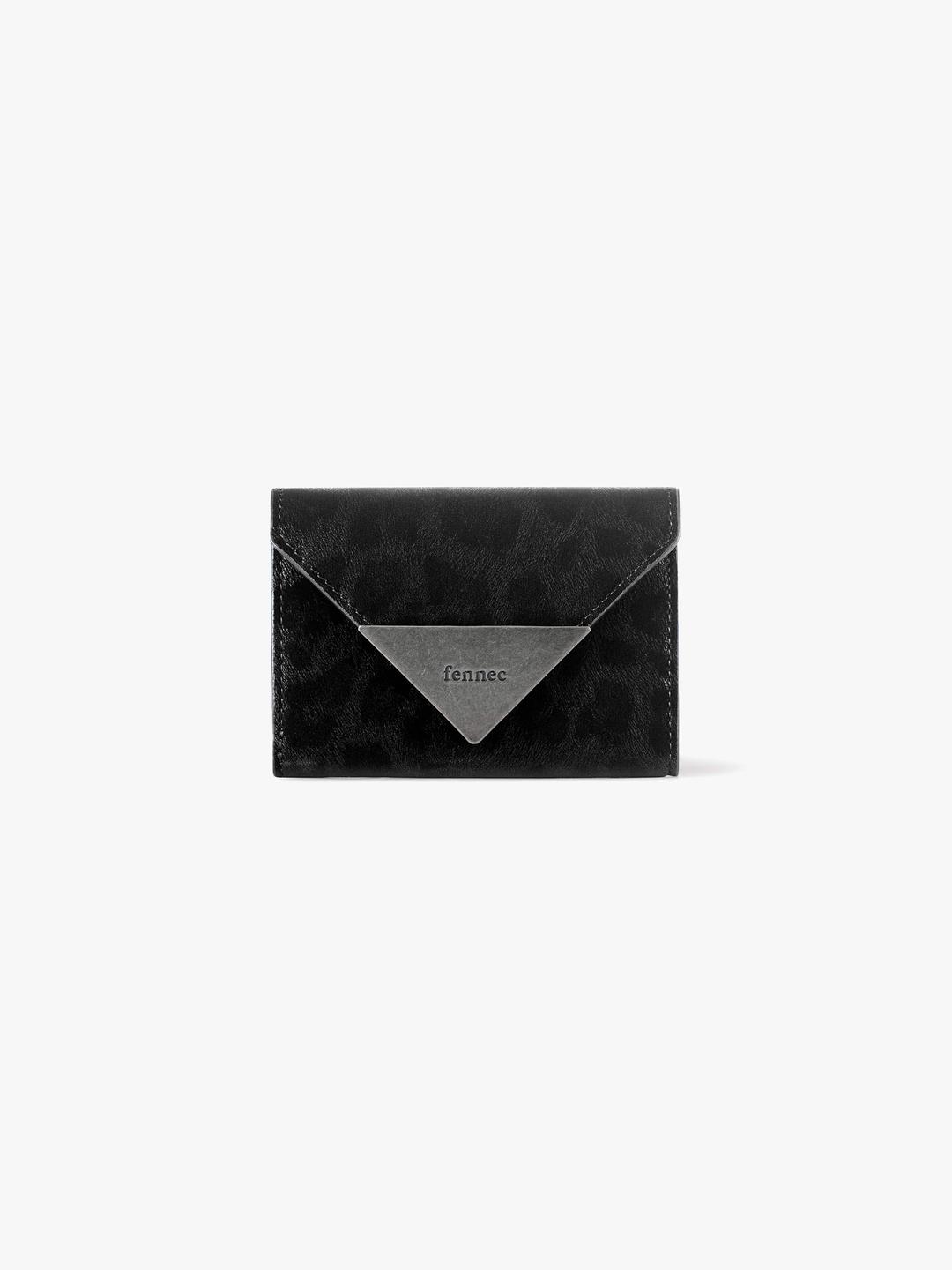 MATT TRIANGLE WALLET - LEOPARD BLACK