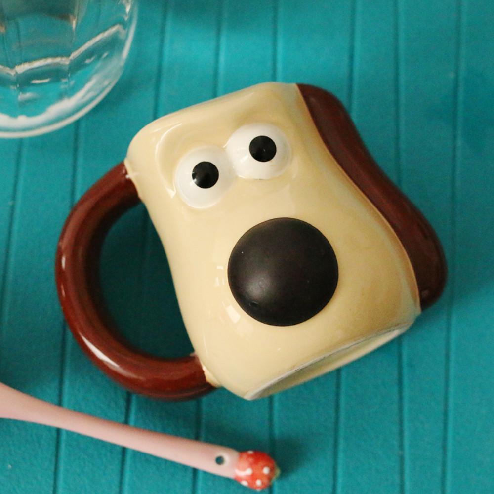월레스와 그로밋 머그컵 Aardman Wallace and Gromit Shaped